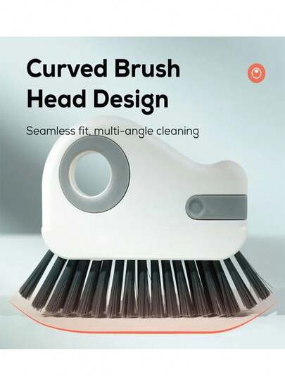 فرشاة تنظيف مسار النافذة 2 في 1 - فرشاة قابلة للفصل للباب والنافذة والحافة، منظف زوايا الزجاج، فرشاة بلاستيكية لا سلكية لتنظيف الفجوات، مناسبة للغرفة المعيشية والنوم والمطبخ، فرشاة تنظيف النوافذ | فرشاة بلاستيكية متينة