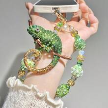 Green Phone Chain - Luxurious Dreamy Charm Beads, Unique Accessories Phones, Keychains, And Bags, Women - 綠色 - 查看 10