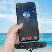 2 件装防水手机壳，兼容 14/13/12/11 Pro Max/XS Plus、Galaxy S22/S23（最大 7.0 英寸），3D 防水手机袋。防水潜水袋/手机干袋，触屏密封，适合游泳和水下摄影，防尘、防震、防雨。 - 彩色 - 查看 4