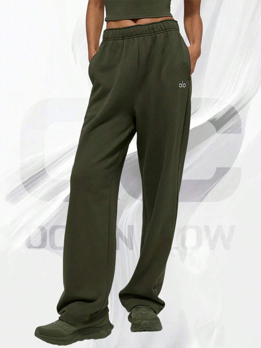 Accolade Straight Leg Sweatpant - Green Olive - View 1