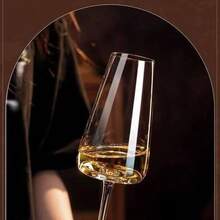 4只装高级水晶香槟杯、高脚杯、葡萄酒杯，适用于婚礼派对、红酒、各种酒精饮料、白葡萄酒等。 - 透明 - 查看 4