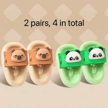 1 cục tẩy mini hình dép dễ thương, thiết kế hình gấu trúc và gấu, đồ dùng văn phòng phẩm sáng tạo, không lem mực, thích hợp cho trường học và văn phòng. - Nhiều màu - Xem 4