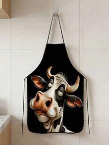 1 pièce, Tablier en polyester à motif animal, convient pour la cuisine, la cuisson et le jardinage - peut être utilisé comme tenue pour la cuisine et la salle à manger - Multicolore - Voir 14