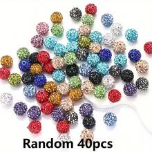 20/40/60/80/100pcs Colorful Glass Rhinestone Beads - Mixed Colors, Suitable For DIY Jewelry, Bracelets, Necklaces, Keychains, Party Decorations, Multifunctional Craft Kit With Clay Pen And Earring Hooks For Jewelry Making - Multicolor - View 13