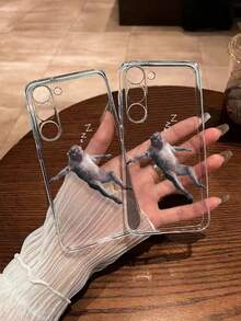 1pc Colorful Graffiti Anti-Drop Transparent Monkey Phone Case Suitable For IPhone 17pro/17Air /17/17promax16/11/16pro/16plus/16promax/16e/15Promax/13/14/12/XS/XR/7G/8P, Galaxy S25/S25PLUS/S25 Ultra/A16/A36/A26/A56/A50/A12/A32/A52/A72/A51/A21S/A13/A14/S24/S24PLUS/S24Ultra,S22/A52/A53/A54/A55S23/, 11/12Pro/12/12X/13Pro/14Pro/15Pro/, 10/9/Note9/12c/Note11pro/Note8Pro - Multicolor - View 2