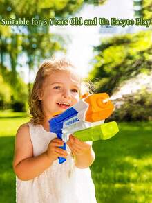 3+ Years Old Unisex Summer Water Gun Toy, Outdoor Swimming Pool Water Sprayer - Multicolor - View 6