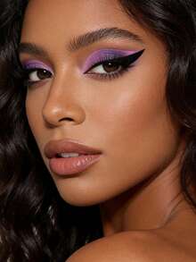 （4对/包）紫色和粉色渐变闪光眼影贴纸，自粘眼皮贴纸，眼线贴纸，性感眼线贴纸，带黑色眼线轮廓，适合舞台、派对、夜店妆容 - 彩色 - 查看 6