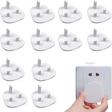 2/4/8/12/16/20/24pcs Pear-Shaped British Style Baby Power Socket Covers, UK Standard Outlet Protectors, Children Party Home Decor, Gifts - Multicolor - View 6