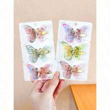 18pcs/Set Dreamy Fairy Butterfly Hair Clips Combo Delicate Soft Vibe One Clip Beautifies Back-To-School Essential - Suitable For Girls And Women Daily Outing Dates Photoshoot Works For Buns Or Down Hairstyles Easy To Set The Mood Claw Clips Hair Claws Hair Slide Hair Barrettes School Stuff Hair Accessories Head Accessories - Nhiều màu-1 - Xem 2