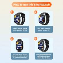 The New 1.83-Inch Smartwatch Features Over 10 Educational Games, A Flashlight, And A Front Camera - Multifunctional Pedometer, Calculator, Calendar, And Alarm Clock - With A 300Mah Low-Power Long Battery Life - View 11