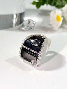 Nuevo contador de anillos electrónico con cristales de imitación personalizado, con diseño de anillo compacto para un uso cómodo en el dedo, función de reinicio con un solo clic, cuenta de 0 a 99999 para uso a largo plazo, disponible en varios colores, ampliamente aplicable (oración religiosa, actividades comerciales, juegos de entretenimiento, regalos festivos, etc.) para satisfacer diversas necesidades - Multicolor - Ver 17