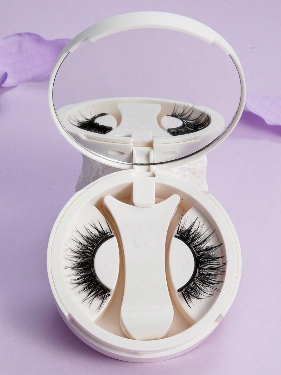 1对磁性自然卷翘拉长可重复使用假睫毛 - 查看 1