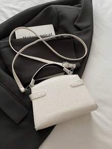 2026 New Luxury Women's Woven Texture Handbag, Fashion Versatile Shoulder Bag With Large Capacity - White - View 10