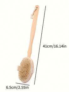 1 Set Body Exfoliating Brush, Detachable Long Handle Body Brush, Face Cleansing Brush, Foot & Back Massage Brush, Easy To Use Gentle Bath Brush, Suitable For Bathroom Shower And Bath - View 6