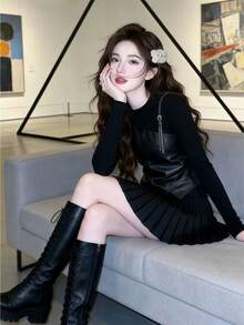 Women Tops - Black - View 5