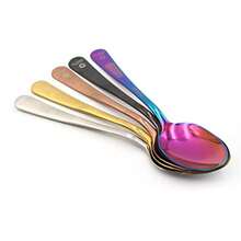 All Right chef tool's Cuchara de Cocina Degustación Para Quenelle De Emplatado/Montaje Chef Dorado 20 cm Acero Inoxidable - Dorado - Ver 5