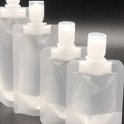 2 Pieces Portable Liquid Cosmetic Packaging Bags Cosmetics Shampoo Liquid Absorption Bags Reusable Squeeze-Type Upright Liquid Dispensing Bags Fillable Empty Liquid Absorption Bags Travel Bottles, Valentine's Day Gifts, Mother's Day Gifts.