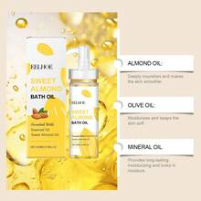 EELHOE Dầu tắm hạnh nhân ngọt 100ml, được làm giàu với các loại tinh dầu giúp nuôi dưỡng sâu, dưỡng ẩm, làm sạch tạp chất và làm mềm da. - Hạnh nhân ngọt - Xem 7