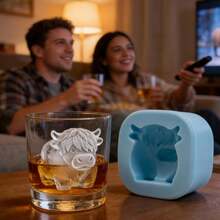 Khuôn silicon hình bò cao nguyên dễ thương 6 lỗ chủ đề cao bồi 3D, khuôn làm bánh sôcôla DIY, phụ kiện làm bánh - Nhiều màu - Xem 10