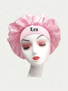 1个甜美粉色丝滑舒适护发帽！12星座定制护发帽，柔软亲肤，防尘时尚，居家必备 - 粉色 - 查看 10