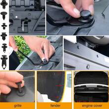 60PCS Car Clip Combination Set, Includes 6 Styles 10 Each, Universal Bumper Fender Trunk Door Panel, Car Repair Replacement Clip Accessories - 60 Car Clips - View 3