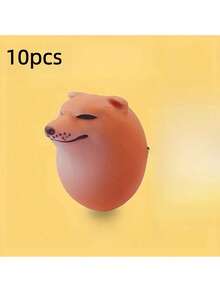 柯基蛋卡通狗狗毛绒玩具 - 塑料动物模型，多种品种和尺寸可选，无需电池 - 可收藏的柯基蛋迷你毛绒玩具，非常适合玩耍和装饰 - 彩色 - 查看 15