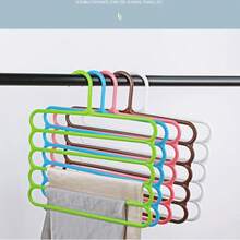 Bộ 4/6 móc treo khăn đa năng 5 tầng bằng nhựa | Móc treo quần áo chắc chắn | Giá đựng khăn và cà vạt cho tủ quần áo - Nhiều màu - Xem 2