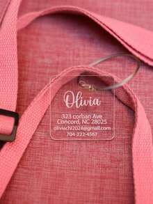 Personalized Luggage Tags, Bag Tags, Personalized ID Tags, Backpack Name Tags, Custom Luggage Tags, Travel Accessories, Backpack Labels - Multicolor - View 5