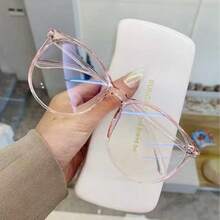 1/2 Cặp Kính Thời Trang Nữ Gọng Lớn Tròng Phẳng, Phong Cách Thường Ngày, Xuân/Hè - Nhiều màu - Xem 4