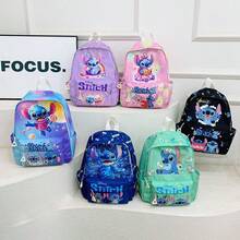 Stitch Unicorn Rainbow Backpack - Cute Pink & Purple Everyday Backpack, Suitable For School And Travel - Adorable Lilo & Stitch Character Backpack, Large Capacity With Side Pockets - Unique Gift For Fans And Students - Multicolor - View 3