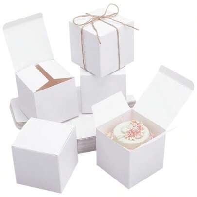 30pcs W Gt Box Small Pr Boxes Mini Cardboard Box Wit Lid Fr Kraft Boxes Treat Gt Wrap Boxes  Present Party Wedding Birty 3.5x3.5x3.5 Inc