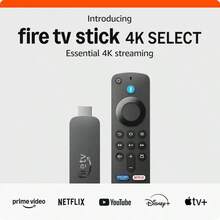Amazon Fire TV Stick - 4K Select (Newest Model) Streaming Device, Streaming In 4K, AI-Powered Search, 8GB, Free & Live TV - Black - US A Type Plug(110-127V) - View 1