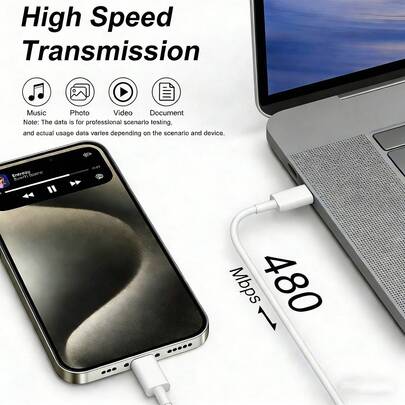 USB-C To USB-C Charging Cable,[3.3ft/6.6ft/10ft]Long USB-C Fast Charging Data Cable,USB-C Power Cable Compatible With Iphone 17 Pro Max,16,15,Pro Plus,Compatible With Samsung Galaxy S26,S25,S24,S23,S22,Pro/Air,Etc.,Mobile Phone Charging Cable.Cables