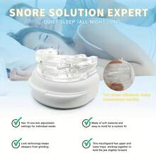 1pc Anti-Grinding Dental Guard, Sleep Bruxism Mouth Guard - White - View 6