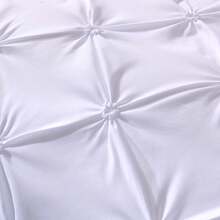 3Pcs White Diamond Lightweight Comforter Sets -AU Double Queen King Bedding Set With Two Pillowcases,Soft & Comfortable With Polyester Filling, Machine Washable, Suitable For Bedroom, Dorm And Hotel Decor, Essential Autumn/Winter Bedroom Accessory,Wedding Items,Valentines Day Home Bed Room Decor,Mothers Day Gift,All Season - trắng - Xem 4