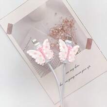 2pcs Transparent Polka Dot Bow Tie Lightning (5-14) Type-C Cable Protector - , Resistant To Breakage, Fashionable Phone Accessory Design - Plastic Cable Protector With Cute Bow Tie Decoration, Charging Cable Protector - Multicolor - View 5
