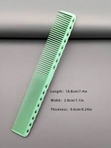 19 Styles Hair Styling Comb Set, 1pc/3pcs/4pcs/6pcs Hair Cutting Comb Kits, Heat Resistant Material, Durable, With Ruler, Suitable For Men, Women, Long/Short Hair, Professional Salon, Barbershop, Home Styling, Wedding Makeup, Travel Essentials - Mint Green - View 23