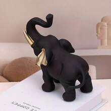 Light Luxury Plastic Elephant Figurine Creative Home Decor For Living Room TV Cabinet Wine Cabinet Housewarming Gift Auspicious Wealth Attracting - Elephant - View 2