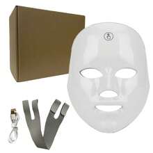 LED Face Mask With Red Light Therapy,7 Colors LED Facial Skin Care Mask - Multicolor - View 13