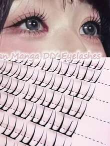 LIMEIKAI 60簇假睫毛 - 自然柔软蓬松妆效，轻盈舒适，适合日常和派对场合，易于佩戴，新手友好，猫爪造型，舒适贴合 - 查看 10