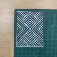 Troqueles de corte de marco de fondo 3D, herramientas de scrapbooking, plantilla de estampado de acero al carbono DIY para hacer tarjetas, álbumes de fotos, manualidades - plata - Ver 5