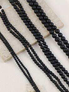 1 hebra de cuentas de obsidiana dorada y obsidiana plateada, cuentas sueltas genuinas de piedras preciosas naturales redondas de obsidiana, cuentas de elegancia y nobleza misteriosa para hacer joyas como pulseras y collares, 4 mm, 6 mm, 8 mm, 10 mm - obsidiana - Ver 13