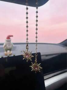 Sun Car Interior Pendant Beautiful Sun Car Rearview Mirror Hanging Decoration Car Interior Pendant - Sun - View 15