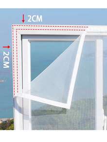 Lưới chống muỗi màu xám, màn chống muỗi cho cửa sổ, lưới chống côn trùng, vải tuyn thoáng khí, sợi thủy tinh vô hình chống muỗi và ruồi. - Xám - Xem 6