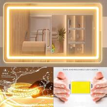 Large LED Makeup Vanity Mirror With 10X Magnification & Dimmable Lighting - Round White Led - View 8