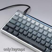 133-Key Polar Day Side-Printed Keycaps, PBT Material, Gradient Gray, OME Height, Compatible With Cherry/Gateron MX Switches, High Quality, Wear-Resistant, Non-Fading, Non-Oily - View 7