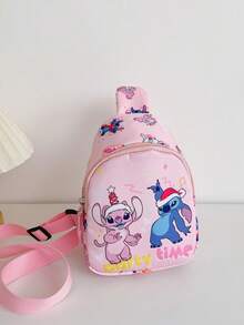 Disney Cartoon Fashion Waist Bag, Stitch Children's Bag, Cute Chest Bag, Mini Coin Purse, Sports Sling Bag, Boys & Girls Toy Bag, Multi-Purpose Storage Bag, Travel Bag - Multicolor - View 16