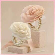 Polyester Rose Hair Scrunchie, Suitable For Daily Wear - Multicolor - View 5