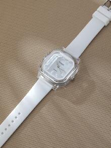 1件女士复古时尚方形简约腕表，适合日常佩戴 - 均碼 - 查看 1