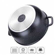 Premium 6PCS Stone Coating Nonstick Pot Set, Induction & Gas Compatible Cookware, Scratch-Resistant Kitchen Cooking Pots Set - View 3